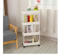 Desserte de cuisine en ABS et métal L 40 cm - Blanc laqué - Royalebll