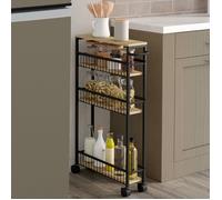 IDMarket - Desserte de Cuisine Detroit 4 Niveaux Design Industriel