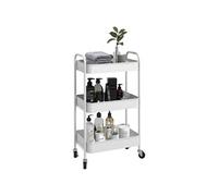 Chariot de Service - HOMCOM - 45x30.6x79cm - Acier - blanc