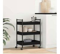 Desserte de cuisine - VIDAXL - Billot de cuisine - Bois d'ingénierie - Chêne noir - 50 x 30 x 70 cm