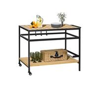 Outsunny - Chariot de jardin - Métal - 107x65x80cm - Bois naturel