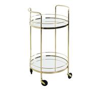 Desserte Design 2 Niveaux "Palace" 80cm Or