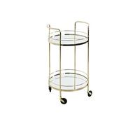 Desserte Design 2 Niveaux "Palace" 80cm Or