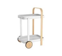 - Desserte en acier 2 plateaux Bellwood blanc