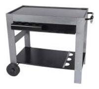 DESSERTE EN BOIS POUR PLANCHA CERISE G