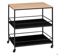 Desserte grand modèle 2 niveaux ""Aliaj"" noir - 5 five simply smart