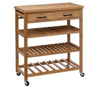 Desserte grand modèle 2 tiroirs ""Linha"" bambou - 5 five simply smart