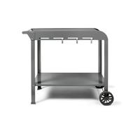 LIVOO Desserte GS168G Gris 91,5 x 50,2 x 80 cm