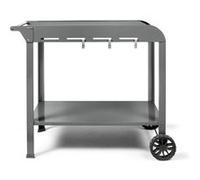 LIVOO Desserte GS168G Gris 91,5 x 50,2 x 80 cm