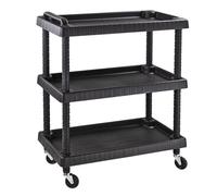 Servante d'atelier - TOPCAR - 17757 - 3 étagères - Charge max 120 kg - Roues pivotantes