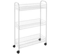 Desserte multi-usage Slim 3 niveaux blanche