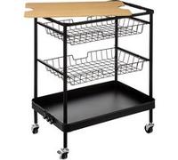 Desserte paniers métal et planche amovible 5five Noir G