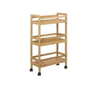5five Desserte Linha – 3 niveaux en bambou à roulettes – Taille S