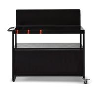 Desserte plancha Infinite 100 - BRASERO BY FAVEX - Plan de travail 100 cm - 3 niveaux de rangement - Compatible planchas 1 à 4 feux