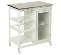 Desserte & plateau en inox Grand modèle Atmosphéra