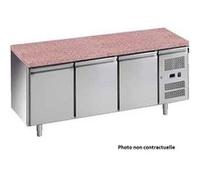 DESSERTE REFRIGEREE INOX -2/+8°C GAZ R290 - R600a - Inox3Pleine