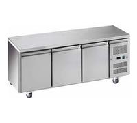 DESSERTE REFRIGEREE INOX CENTRALE -18/-22°C - R290 - Inox3Pleine x700xmm
