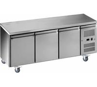 DESSERTE REFRIGEREE INOX CENTRALE -2/+8°C GAZ R290 - R600a - Acier inoxydable3Pleine