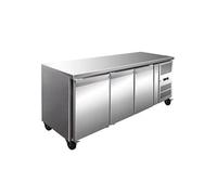 DESSERTE REFRIGEREE INOX CENTRALE -2/+8°C - R600a - Acier inoxydable3Pleine x700xmm