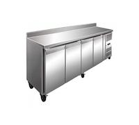 DESSERTE REFRIGEREE INOX DOSSERET 100X20MM -2/+8°C - R290 - Acier inoxydable4Pleine x700xmm