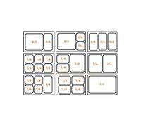 DESSERTE REFRIGEREE INOX DOSSERET 100X20MM -2/+8°C - GN3200TN