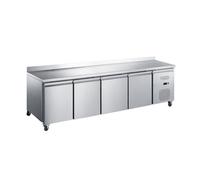 Desserte réfrigérée négative centrale - 2230 mm - 553 L - -18/-22°C - Inox 4 portes
