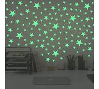 Desshok lumineux motif étoile Stickers muraux motif étoile lumineux décoration murale autocollant mural décoration de la chambre motif étoile