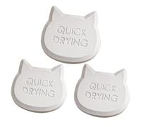 Dessicant alimentaire sûr - Lot de 3 absorbeurs d'humidité réutilisables pour la tête de chat | Absorbeur d'humidité de la tête de chat