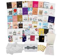 Dessie Assortiment de cartes d'anniversaire Unique avec salutations d'anniversaire generiques a l'interieur. Convient aux hommes et aux enfants.