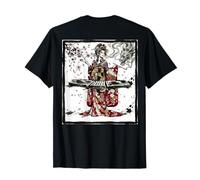Dessin à l'encre Geisha DJ et Smoke Dragon T-Shirt