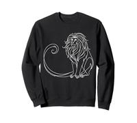 Dessin à Queue de Lion Macaque Monkey Line Art Wildlife Dessin Sweatshirt