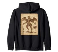 Dessin Anatomique Mystique Garuda Gothic Fantasy Art Sweat à Capuche