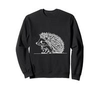 Dessin Animal Minimaliste hérisson Ligne Art Simple Sweatshirt