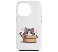 Dessin animé American Shorthair Cat Illustration Design Coque pour iPhone 13 Pro