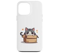 Dessin animé American Shorthair Cat Illustration Design Coque pour iPhone 13 Pro Max