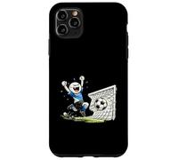 Dessin animé Amusant de célébration des buts de Football de Stick Man Coque pour iPhone 11 Pro Max