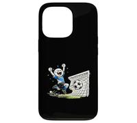 Dessin animé Amusant de célébration des buts de Football de Stick Man Coque pour iPhone 13 Pro