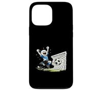 Dessin animé Amusant de célébration des buts de Football de Stick Man Coque pour iPhone 13 Pro Max