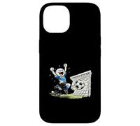 Dessin animé Amusant de célébration des buts de Football de Stick Man Coque pour iPhone 14
