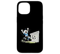 Dessin animé Amusant de célébration des buts de Football de Stick Man Coque pour iPhone 15