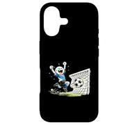 Dessin animé Amusant de célébration des buts de Football de Stick Man Coque pour iPhone 17