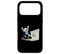 Dessin animé Amusant de célébration des buts de Football de Stick Man Coque pour iPhone 17 Pro Max
