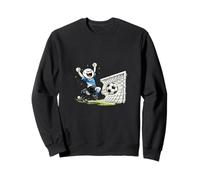 Dessin animé Amusant de célébration des buts de Football de Stick Man Sweatshirt
