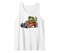 Dessin animé Amusant de Voitures de Course Hotrod Dragster Rat Rod Débardeur