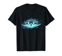 Dessin animé Amusant et Mignon de l'océan surpris par Stingray T-Shirt