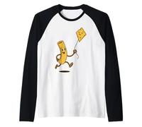 Dessin animé Amusant Mac and Cheese pour Tout-Petits garçons et Filles de Maternelle Manche Raglan