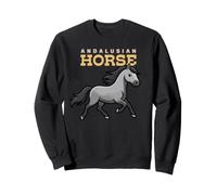 Dessin animé Andalou Cheval Ferme Amoureux des Animaux Chevaux Mignons Sweatshirt