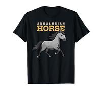 Dessin animé Andalou Cheval Ferme Amoureux des Animaux Chevaux Mignons T-Shirt