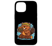 Dessin animé Beaver Burger Dam Coque pour iPhone 15