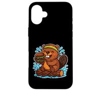 Dessin animé Beaver Burger Dam Coque pour iPhone 16 Plus